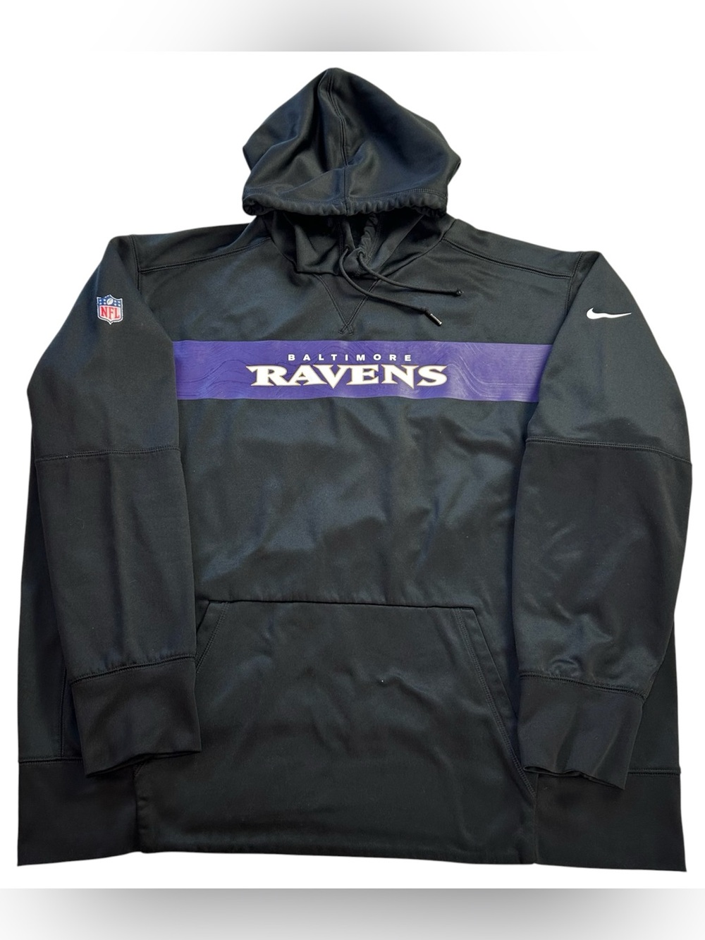 Nike Baltimore Ravens TEAM ISSUED PLAYER WORN Hoodie Men’s 2XL Ben Bredeson #67